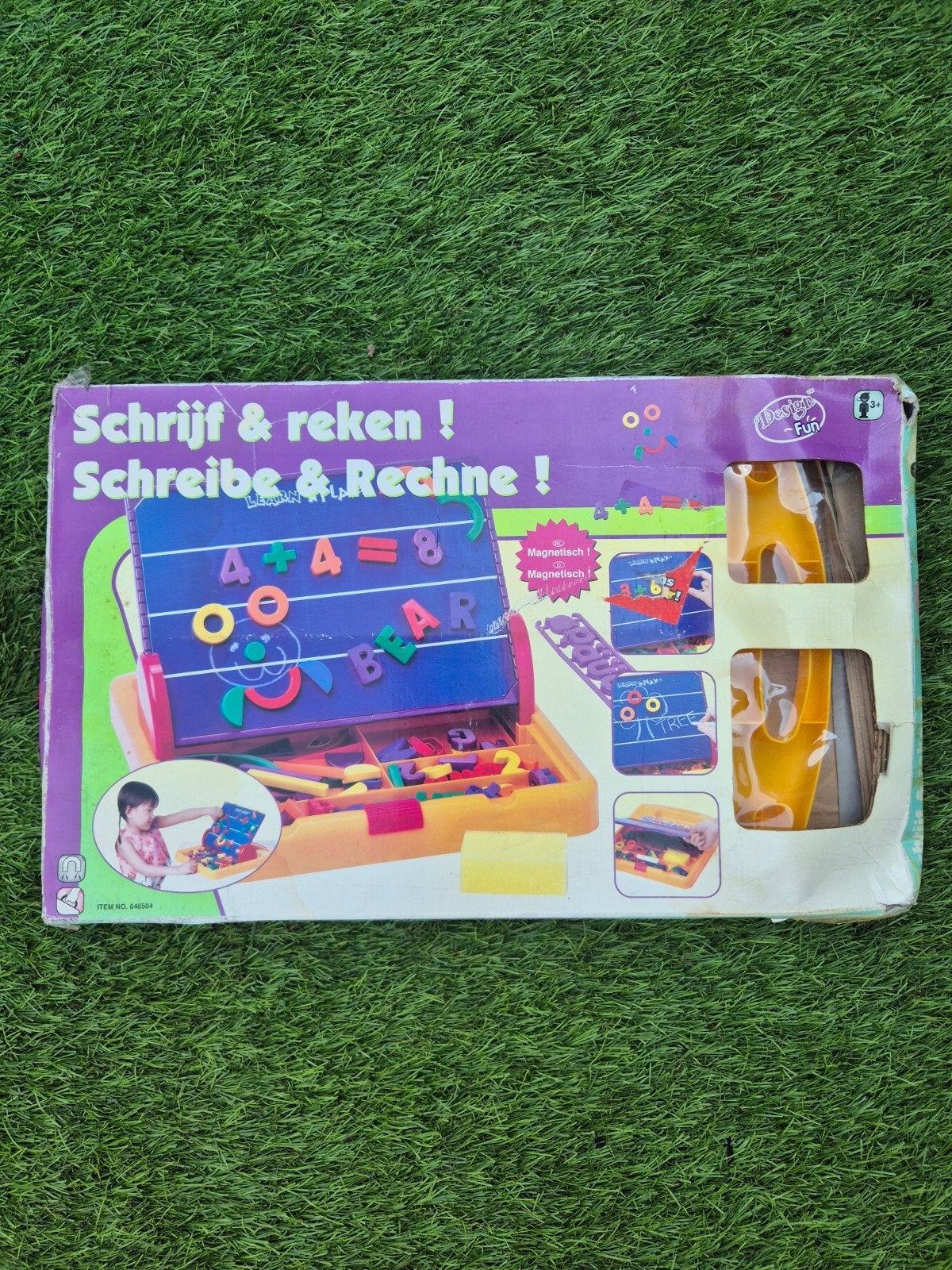 Magnetisch Leerbord met Letters en Cijfers - Schrijf & Reken, Ophalen of Verzenden, Gebruikt, Overige typen