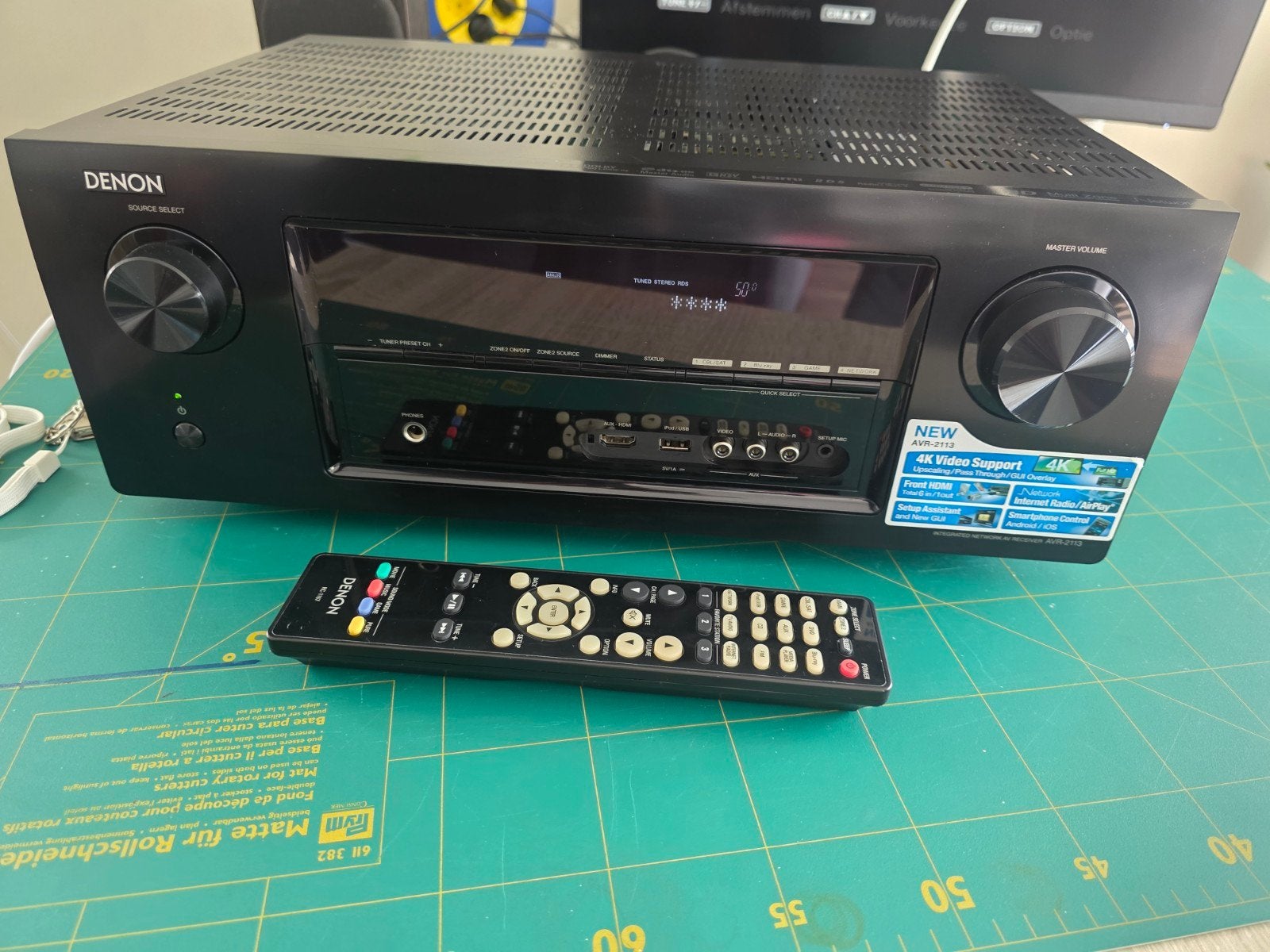 Denon AVR-2113 7.1 Netwerk Receiver - Getest en Compleet, Ophalen, Denon, Zo goed als nieuw, 120 watt of meer