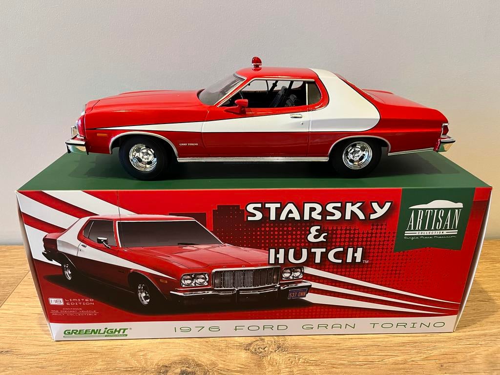 Greenlight 1:18 Ford Gran Torino Starsky & Hutch 1976, Ophalen of Verzenden, Nieuw