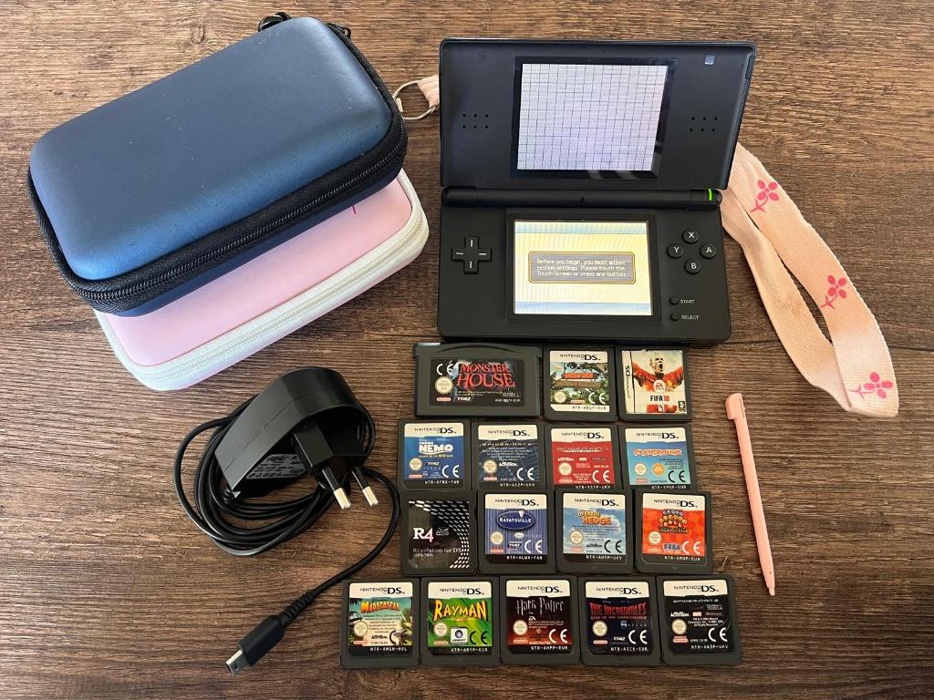 Nintendo DS, Spelcomputers en Games, Spelcomputers | Nintendo DS, Ophalen, Zo goed als nieuw, Zwart, DS Original of Phat