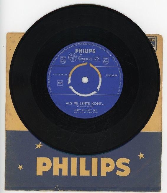 Single van Jerry & Mary Bey uit 1959, Ophalen of Verzenden, Gebruikt, 12 inch, Levenslied of Smartlap