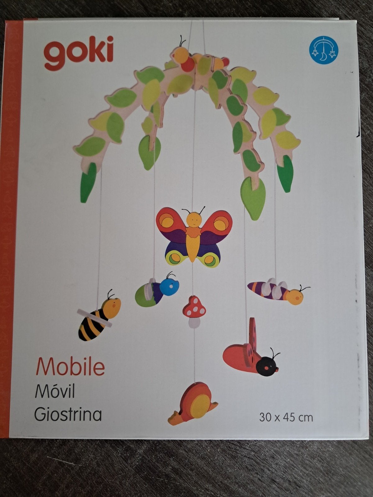Goki Houten Mobiel met Insecten en Bladeren, Kinderen en Baby's, Speelgoed | Babyspeelgoed, Ophalen, Mobiel