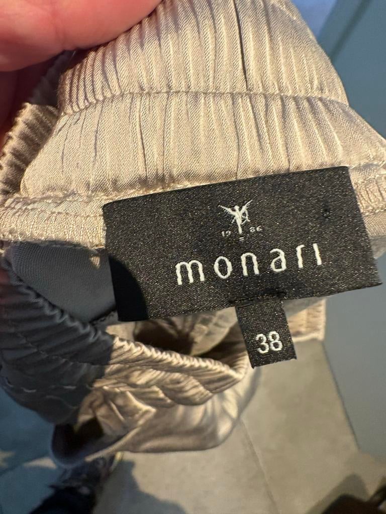 Monari Cargo Broek Maat 38, Maat 38/40 (M), Beige, Nieuw, Ophalen of Verzenden
