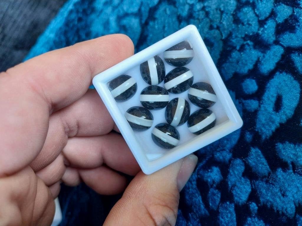 Inlegelegde onyx agaat cabochons, Ophalen of Verzenden