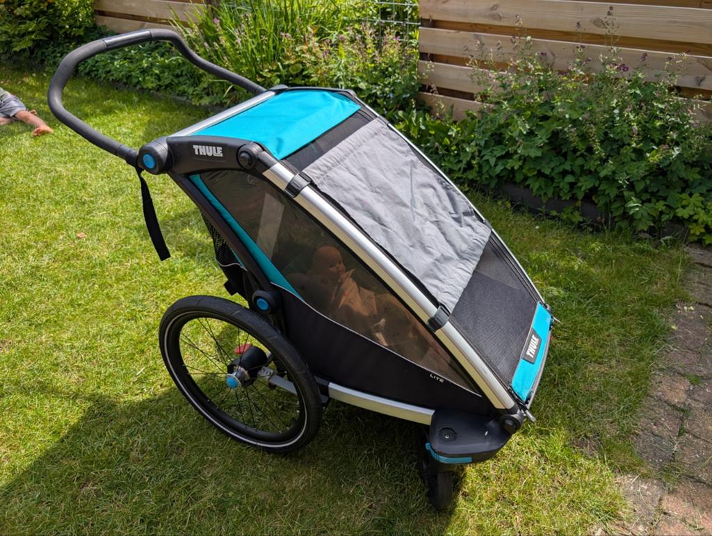 Thule Chariot Lite – Complete fietskar / wandelwagen (Incl., Ophalen, Kinderkar, 40 tot 60 kg, Opvouwbaar