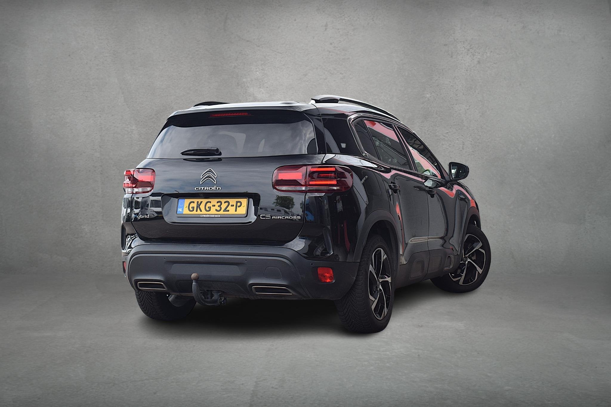 Citroen C5 Aircross 1.6 Plug-in Hybrid 225pk Plus | Trekhaak, Auto's, Gebruikt, 4 cilinders, C5 Aircross, Leder en Stof