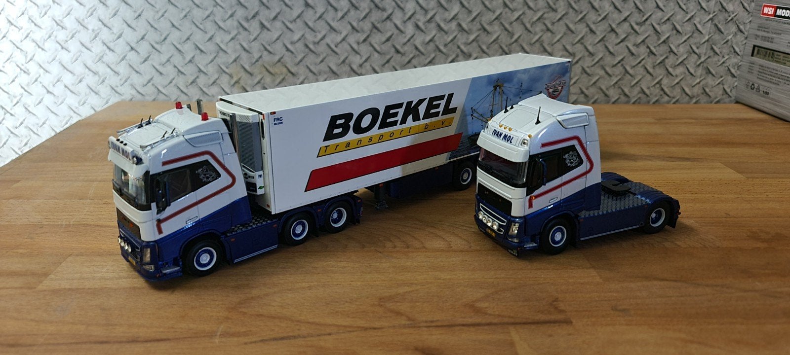 WSI Tekno set Ivan Mol Transport, Hobby en Vrije tijd, Modelauto's | 1:50, Ophalen, Zo goed als nieuw, Bus of Vrachtwagen, Wsi