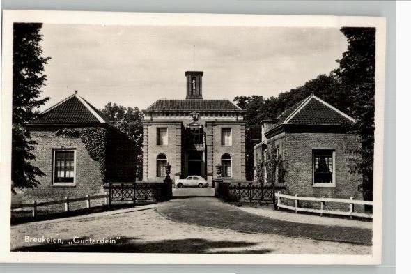Breukelen Gunterstein met auto, Verzenden, 1960 tot 1980, Ongelopen, Zuid-Holland