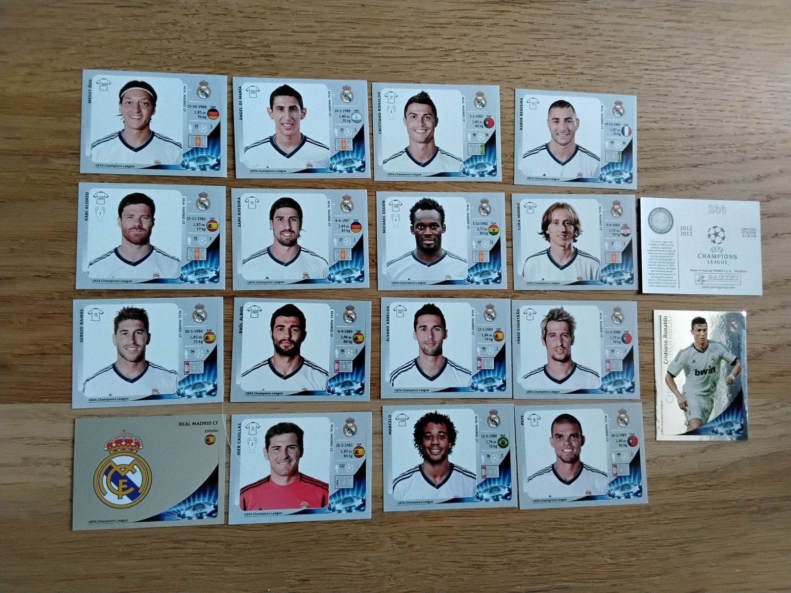 Panini stickers Real Madrid Champions League 2011/2012, Ophalen of Verzenden, Zo goed als nieuw, Poster, Plaatje of Sticker
