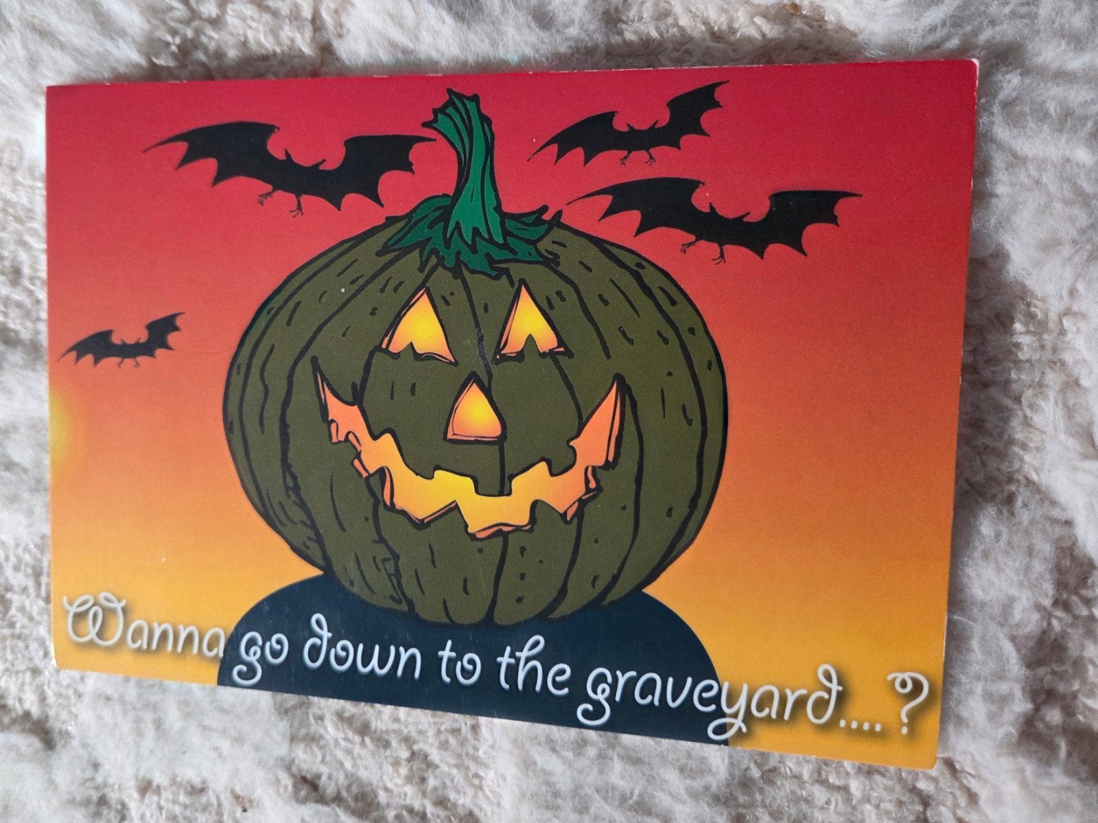 Halloween pompoen ansichtkaart, Verzenden, 1980 tot heden, Ongelopen, Overige thema's