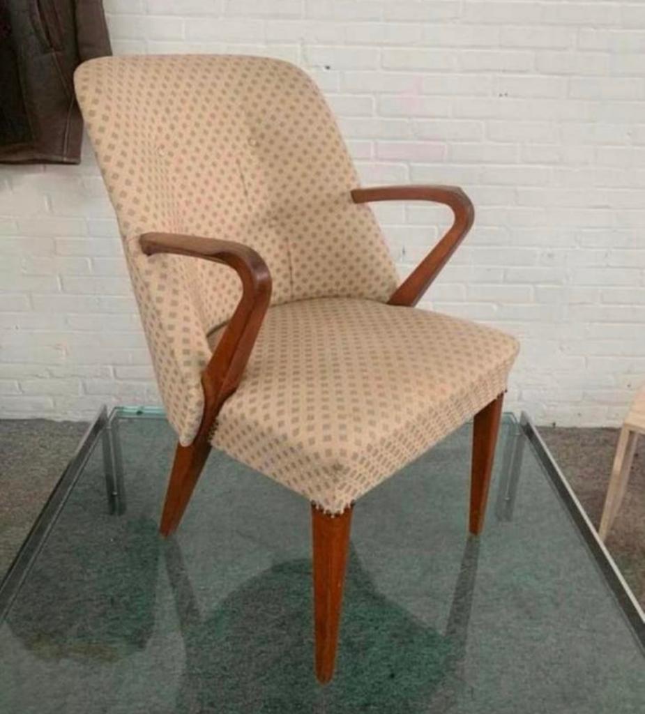 Fauteuil Pastoe teakhouten fauteuiltje uit de jaren 60., Ophalen of Verzenden, Zo goed als nieuw