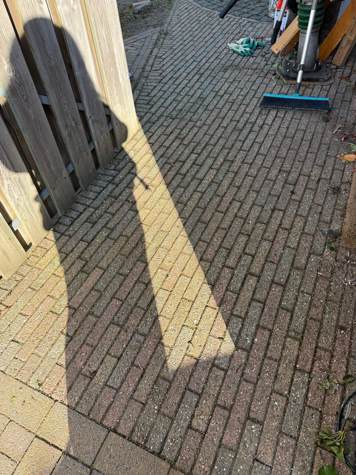 Gratis bestrating voor terras of tuinpaden, Tuin en Terras, Ophalen, Gebruikt, Beton, Klinkers
