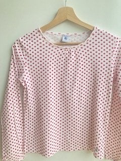 Schattige longsleeve met stippen van Petit Bateau 146/152, Kinderen en Baby's, Meisje, Nieuw, Ophalen of Verzenden, Petit Bateau