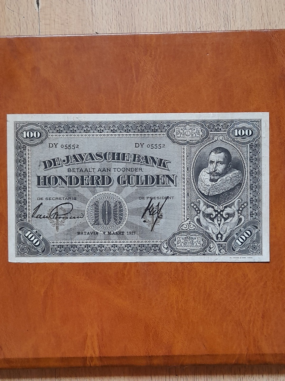 Nederlandsch indie   100 gulden 1927   Koen, Ophalen of Verzenden, 100 gulden