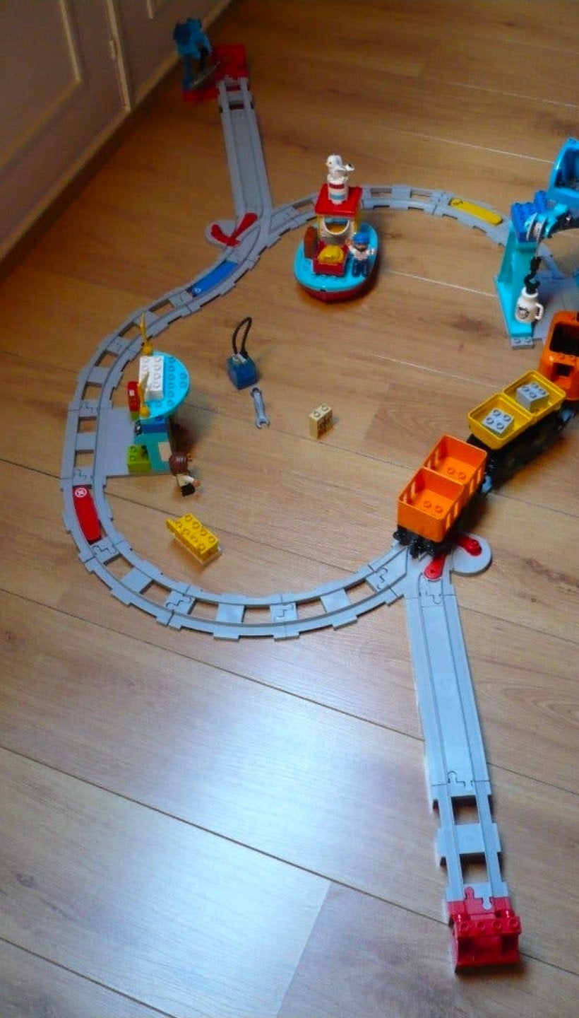LEGO DUPLO Goederentrein 10875 - Compleet met boekje, Kinderen en Baby's, Gebruikt, Overige thema's, Lego, Inclusief instructies