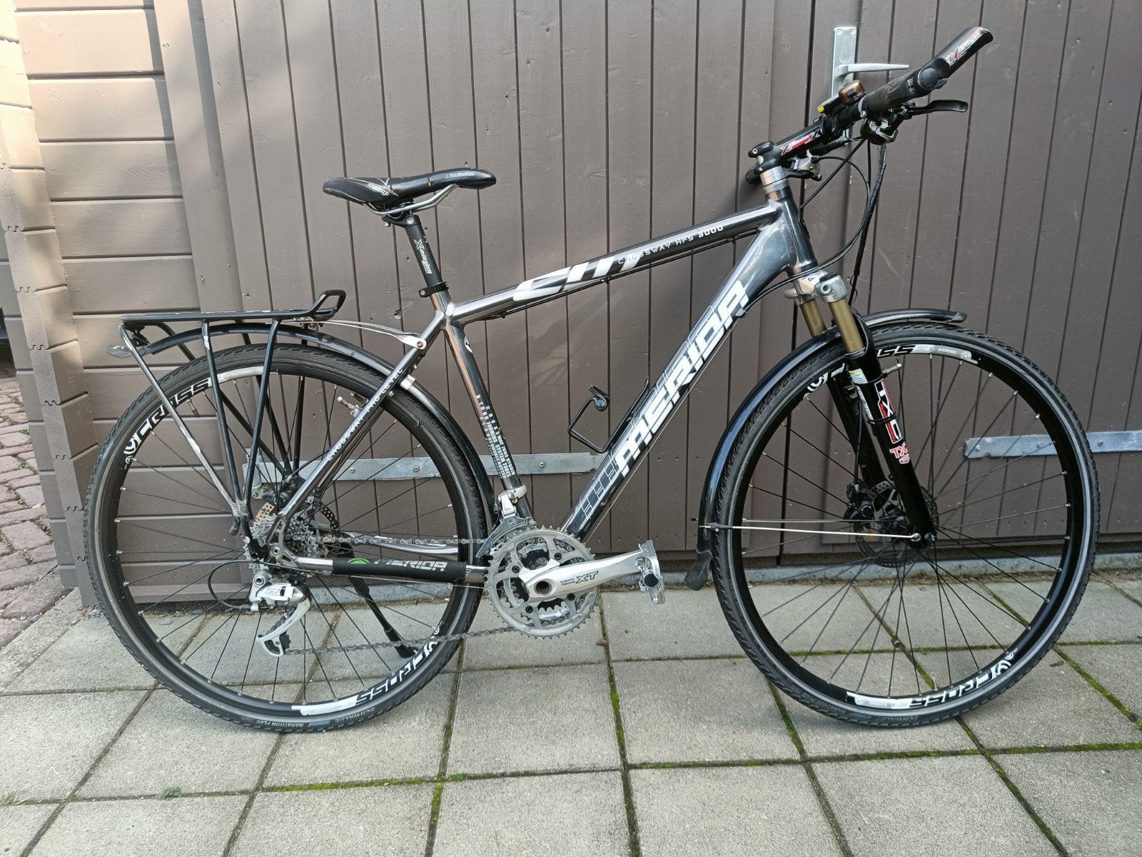 Merida Crossway HFS 3000 Trekkingfiets met schijfremmen, 28 inch, Gebruikt, Vering, 49 tot 53 cm