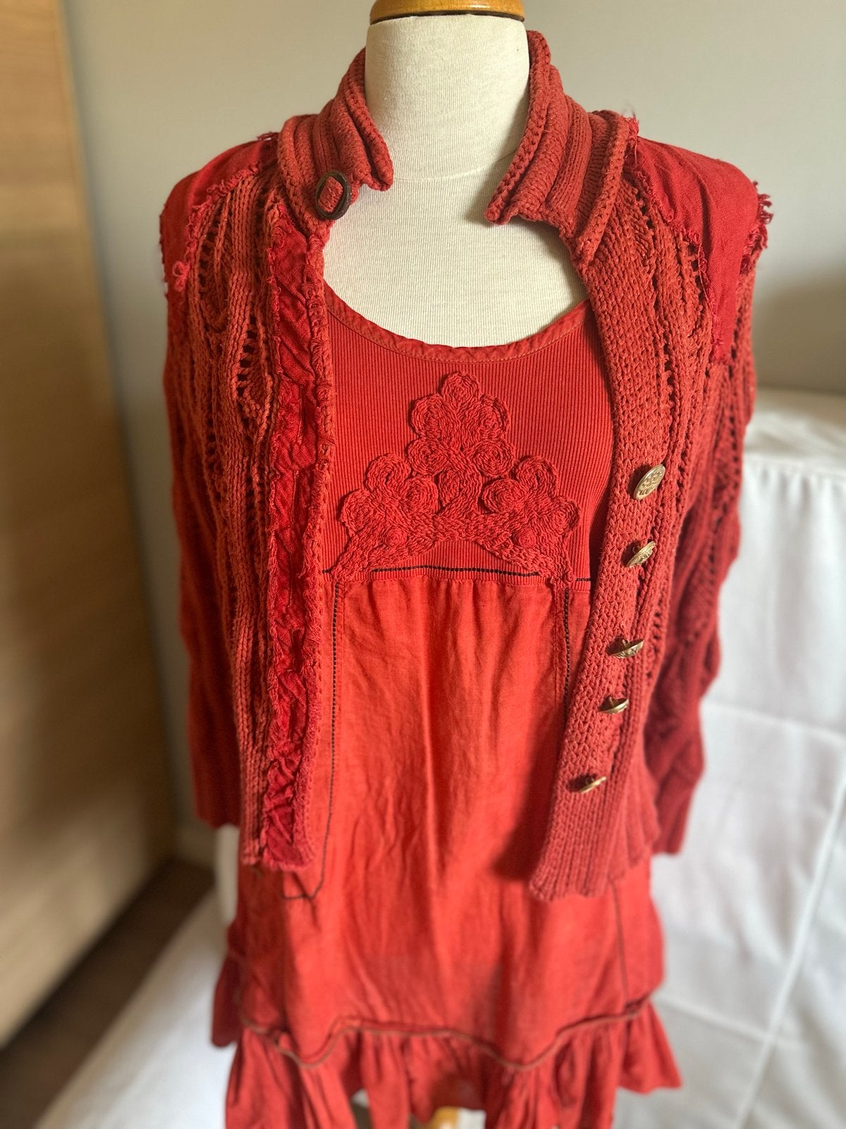 Elisa Cavaletti 2-delig set tuniek en vest, Kleding | Dames, Ophalen of Verzenden, Elisa Cavaletti, Maat 36 (S), Gedragen