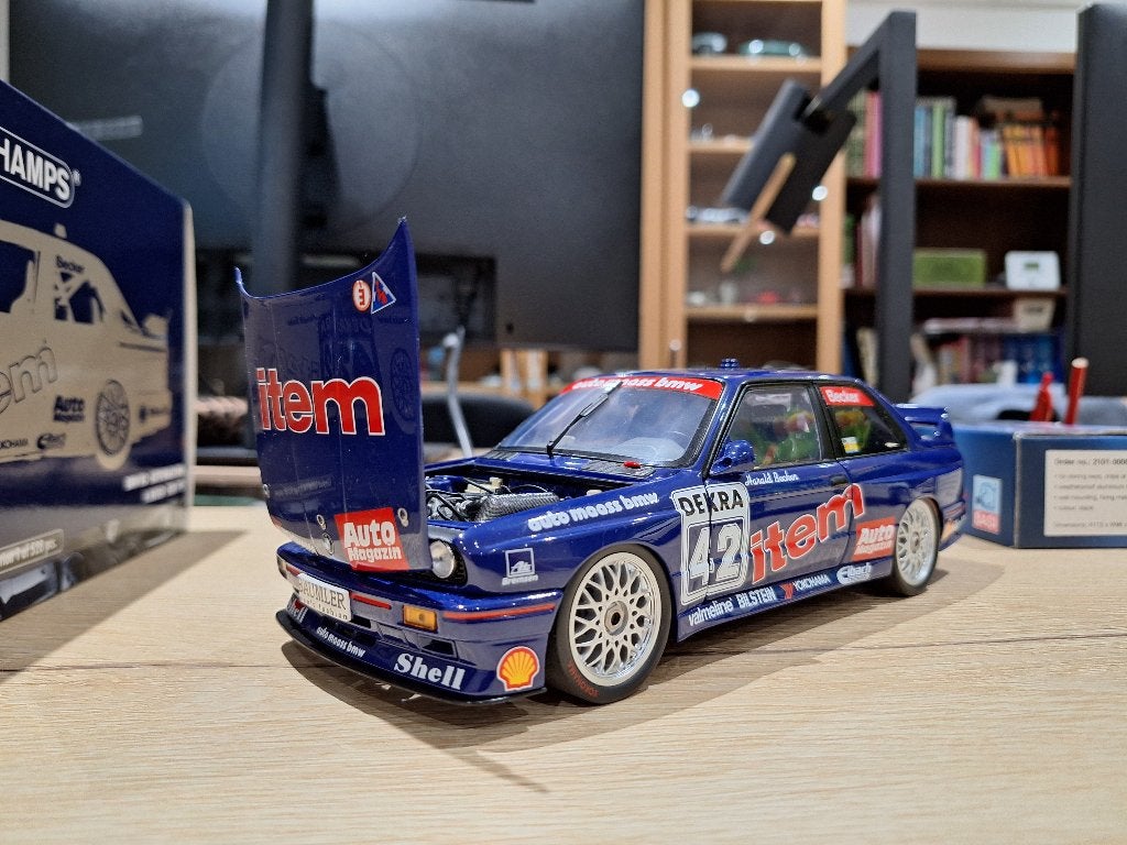 1:18 Minichamps 1992 BMW E30 M3 DTM, Ophalen of Verzenden, Zo goed als nieuw, Auto, MiniChamps