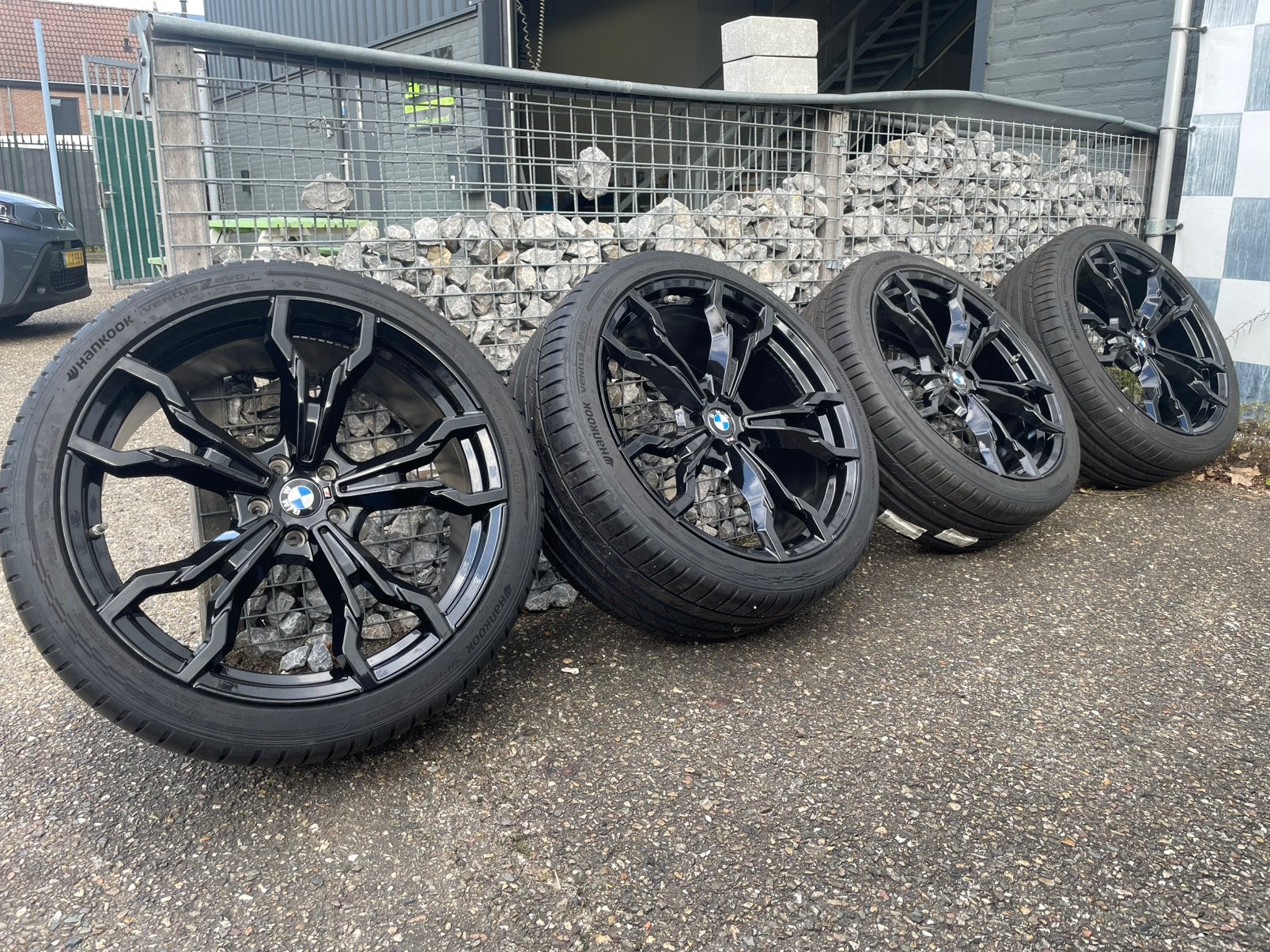 21 inch BMW M X3 X4 velgen 5x112 + hankook zomerbanden, Banden en Velgen, Nieuw, Terreinwagen, Zomerbanden