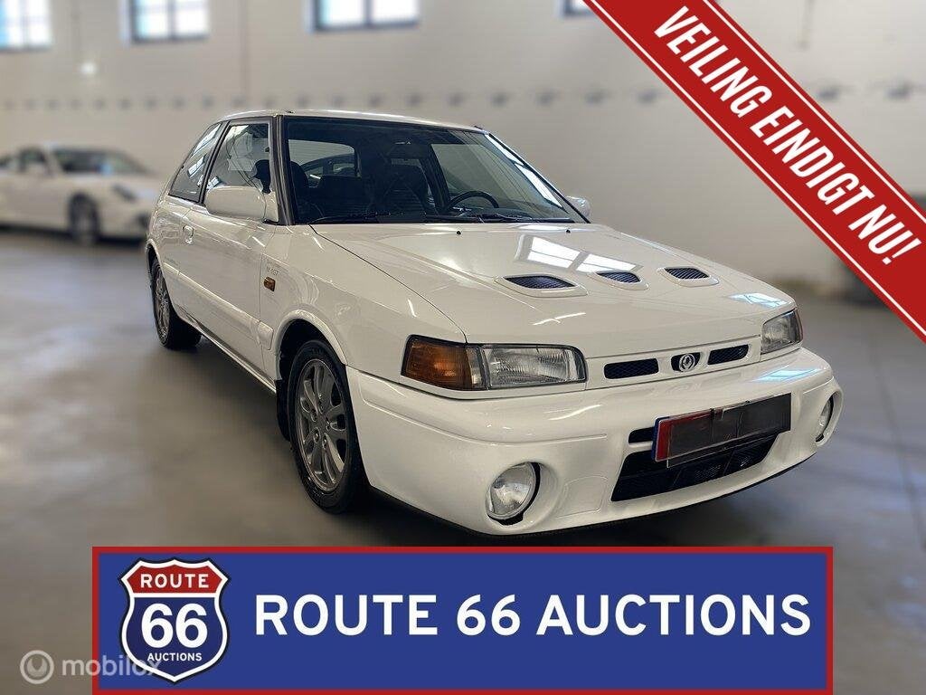 Mazda 323 GT-R | 1992 | Route 66 Auctions, Overige carrosserieën, Zwart, Bedrijf, Handgeschakeld
