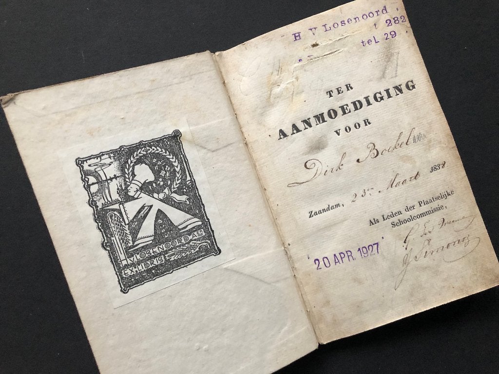 Historische prentenbijbel voor kinderen uit 1828., Antiek en Kunst, Ophalen of Verzenden