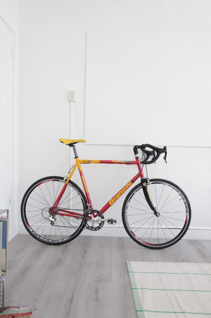 Bianchi M Alloy Pro Racefiets 63cm Campagnolo 2001, 28 inch, Gebruikt, Velgrem, Aluminium