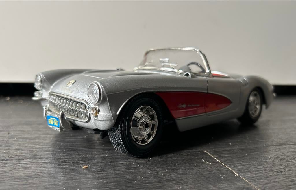 Burago Chevrolet Corvette 1957, Ophalen of Verzenden, Gebruikt, Auto, Overige merken