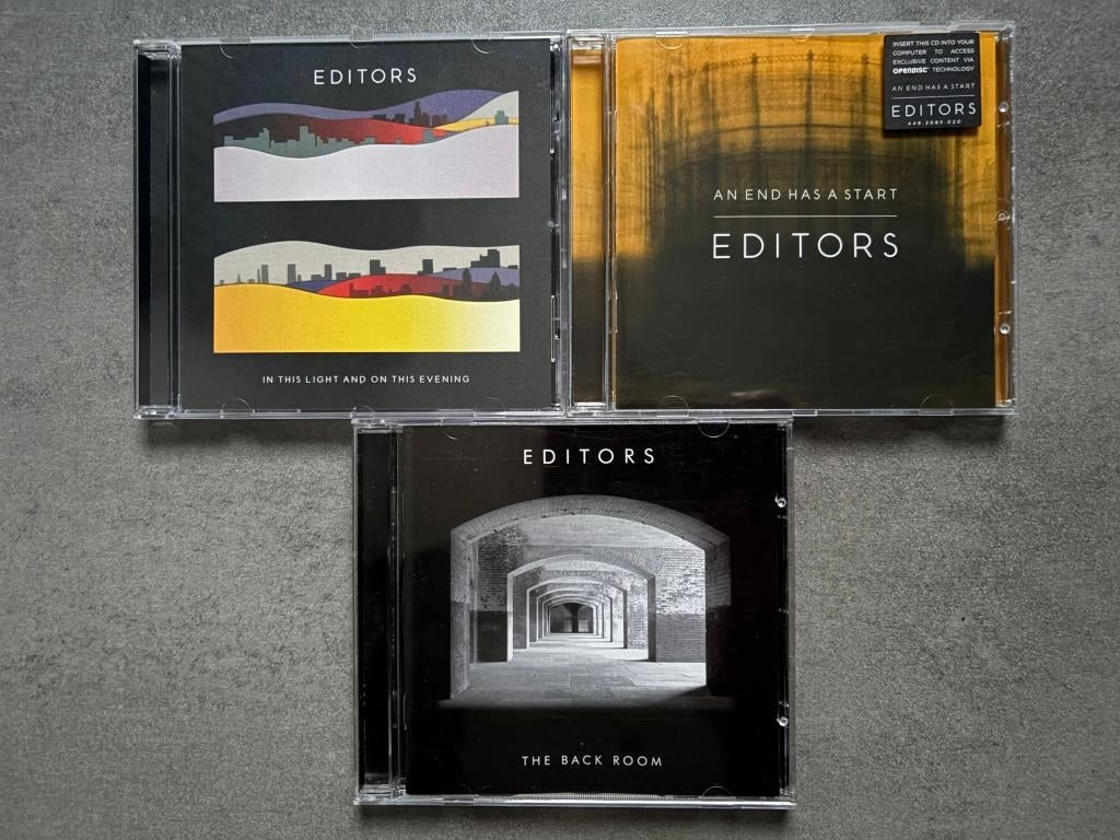Editors 3x cd- In This Light, Back Room & An End Has A Start, Ophalen of Verzenden, Zo goed als nieuw, Poprock