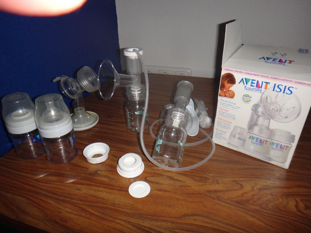 T.K. avent isis borstpomp, 2 x 125 ml, Ophalen of Verzenden, Zo goed als nieuw, Overige typen