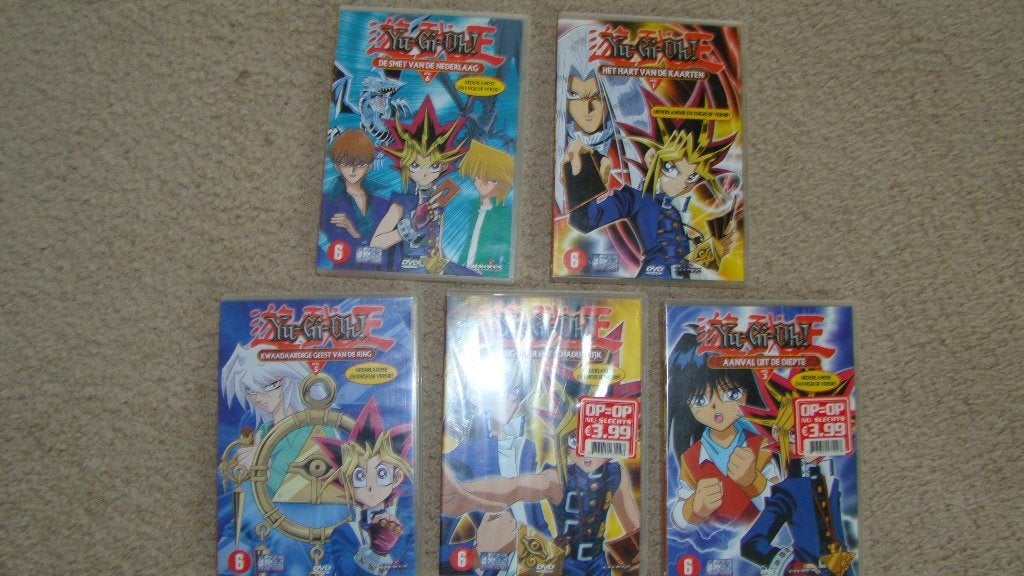 Yu Gi Oh deel 1 , 3 , 4 , 5 en 6, Alle leeftijden, Ophalen of Verzenden, Zo goed als nieuw