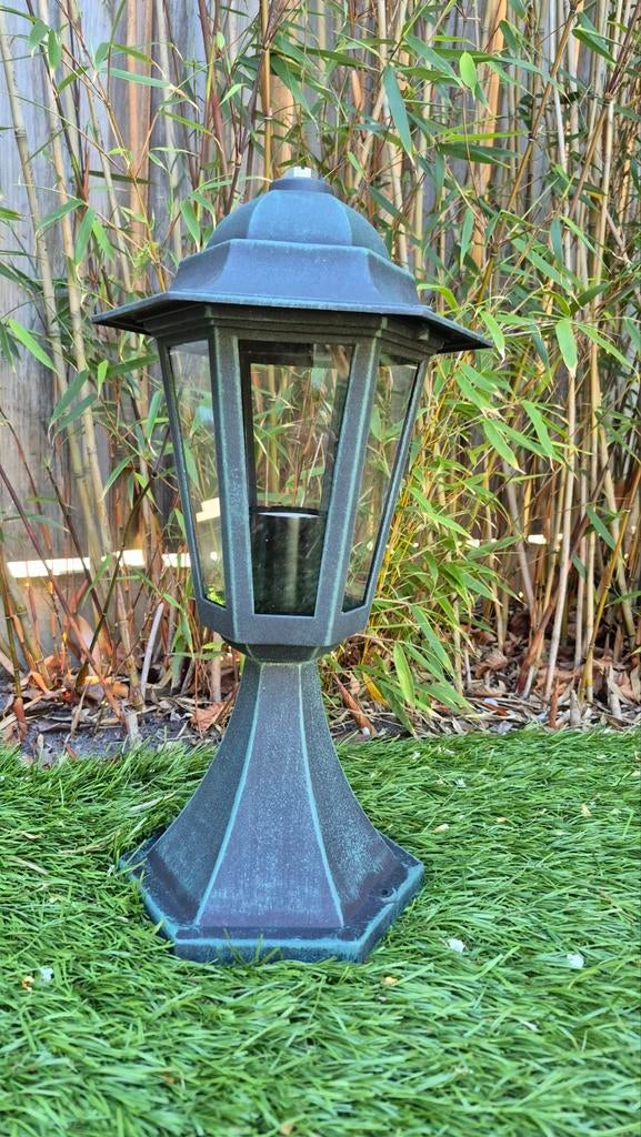Massive Peking Buitenlamp Aluminium Groen - Nieuw in Doos, Minder dan 50 watt, Ophalen of Verzenden, Netvoeding, Vloerlamp
