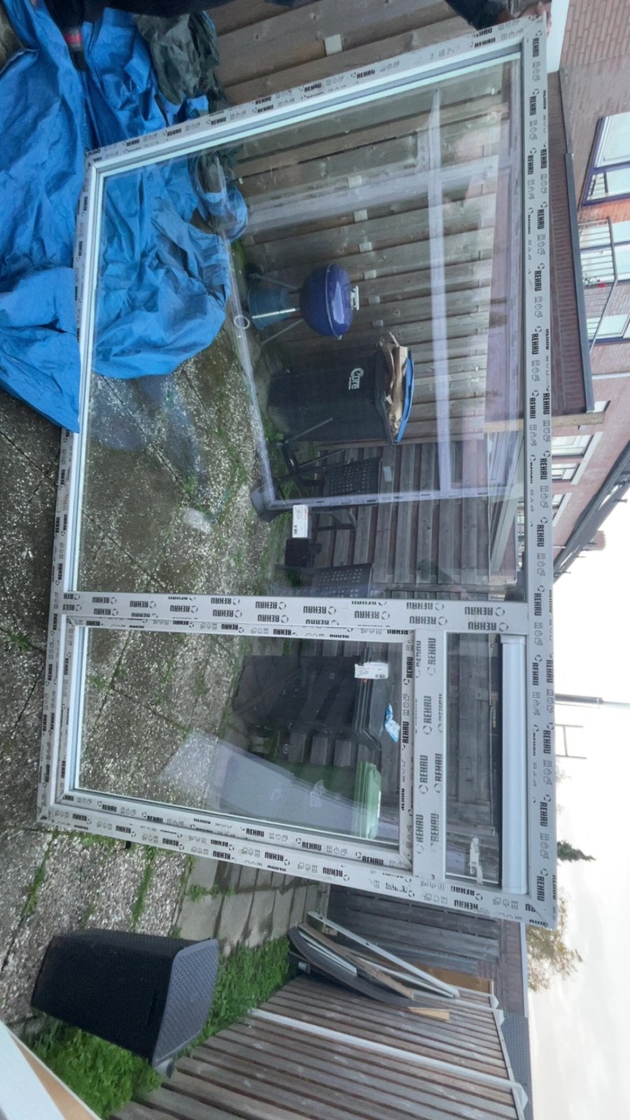 Rehau kozijn met Draaikiep & HR++ Glas – 280 x 185 cm, Ophalen, Nieuw