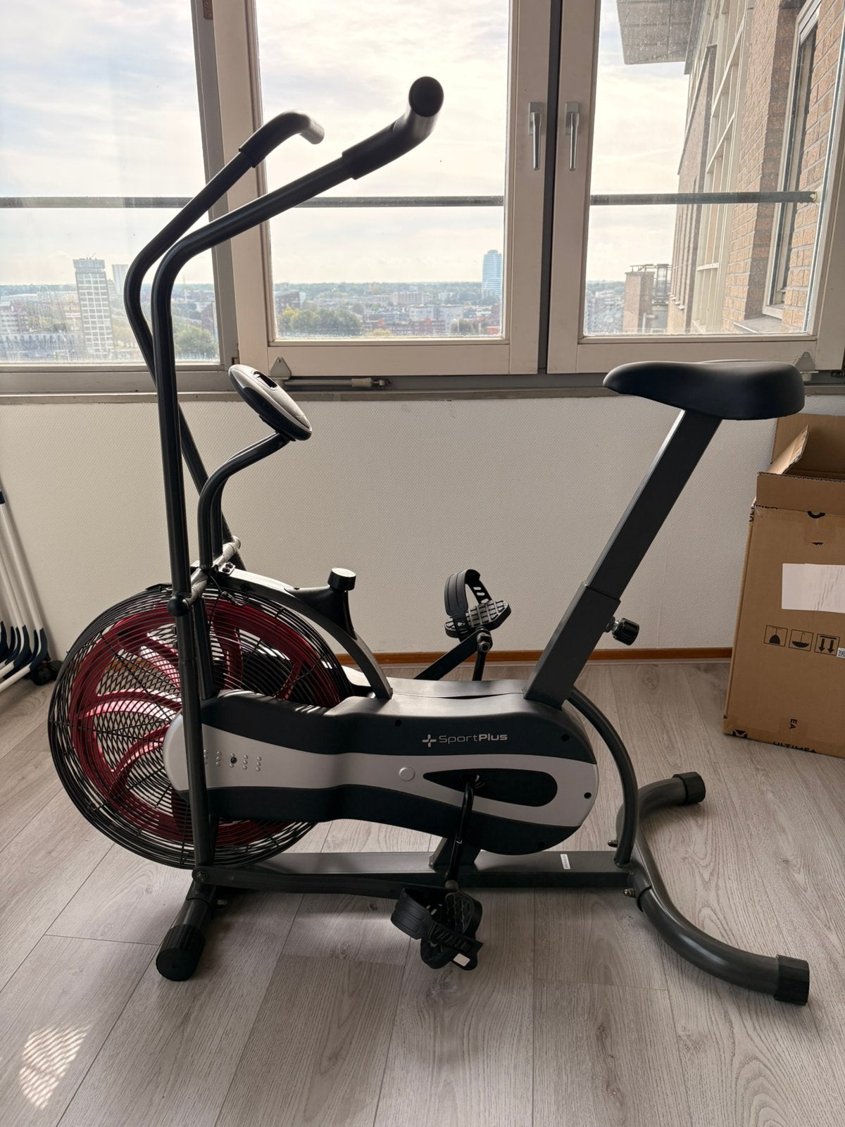 SportPlus Air Bike, Ophalen, Zo goed als nieuw, Metaal, Benen