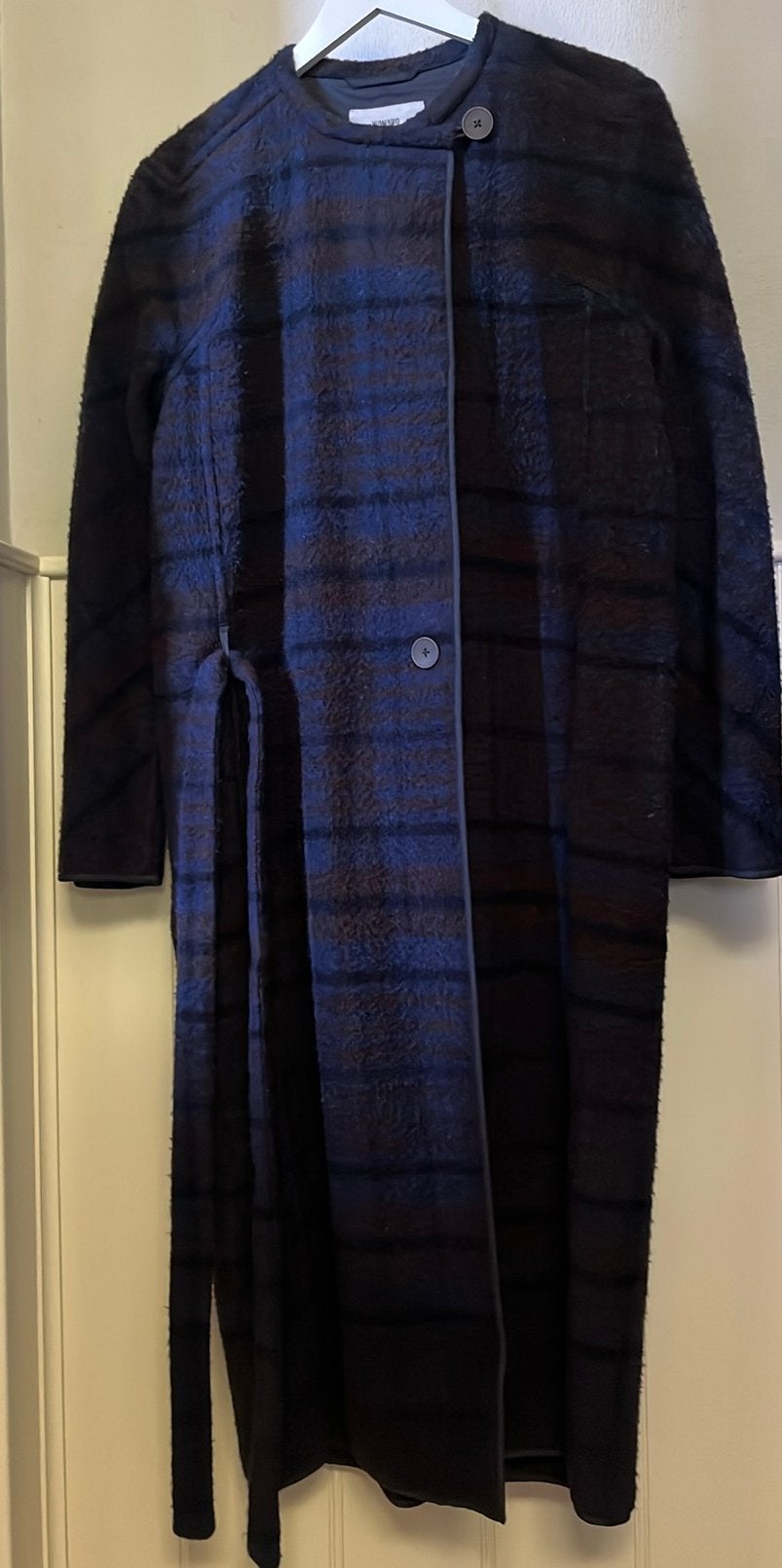 Humanoid lange wollen jas maat M z.g.a.n., Kleding | Dames, Ophalen of Verzenden, Zo goed als nieuw, Maat 38/40 (M)