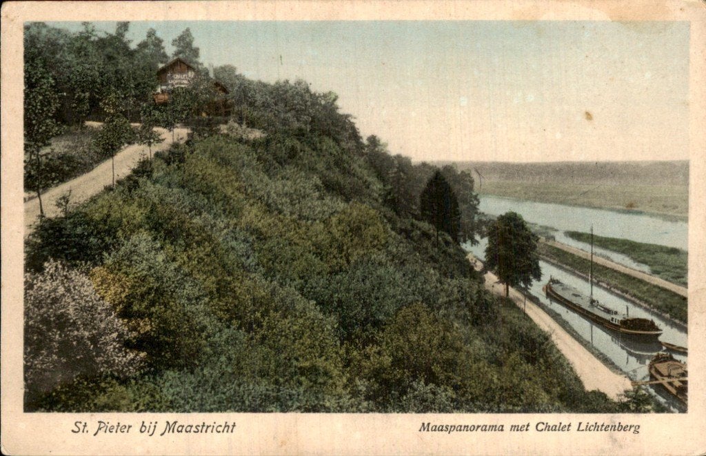 St. Pieter bij Maastricht - Maaspanorama - Chalet Lchtenber, Ophalen of Verzenden, Voor 1920, Ongelopen, Limburg