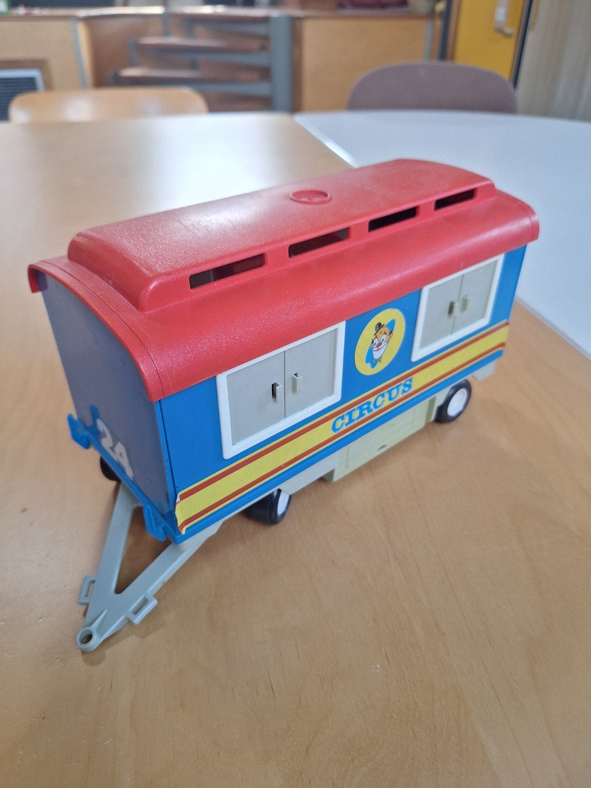 Playmobil Circuswagen van de clowns - 3477, Gebruikt, Complete set, Voertuig, Ophalen of Verzenden