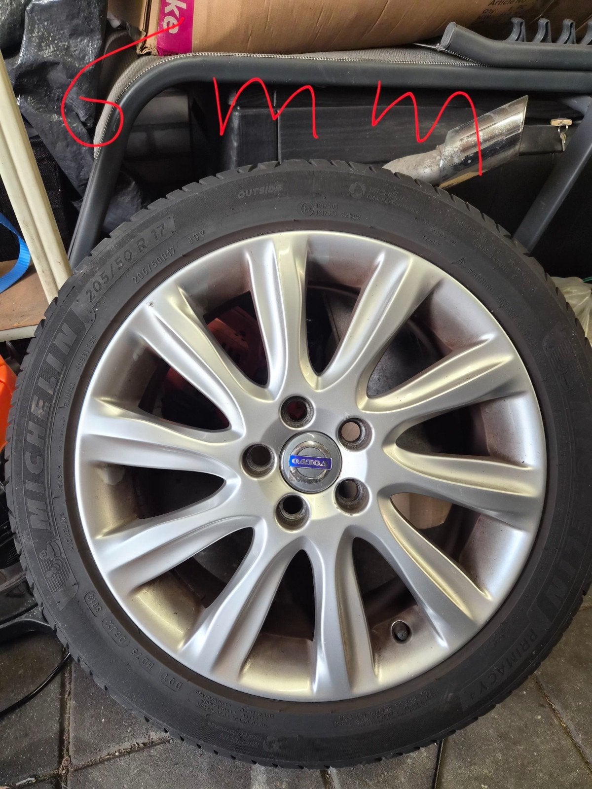 Volvo mannan velgen 17 inch v40, Auto-onderdelen, Ophalen, 17 inch, Zomerbanden, 225 mm