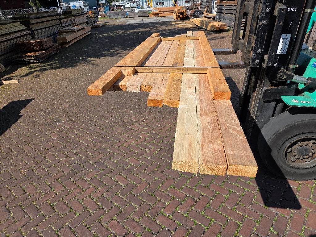 Douglas balken – fijnbezaagd 5.0x10.0 cm - nr: TB29, Ophalen, Nieuw, 180 tot 250 cm, Balken