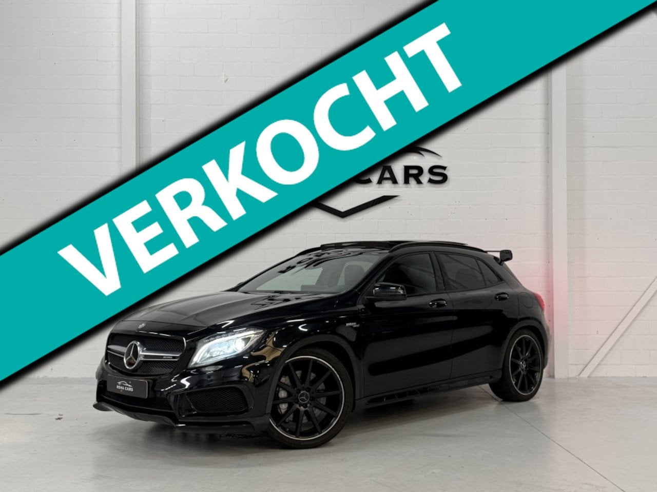 Mercedes-Benz GLA-Klasse Mercedes-amg AMG 45 4M NIGHT Editio, Auto's, Gebruikt, 4 cilinders, Zwart, Leder