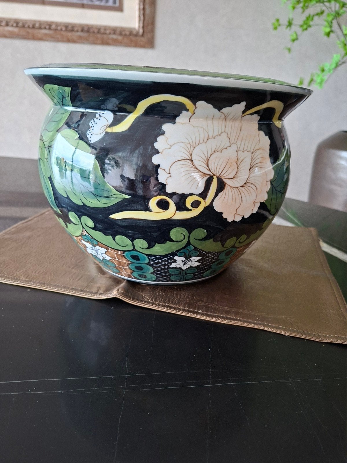 bloempot.20cm hoogte. 22cm doorsnede., Tuin en Terras, Bloempotten, Ophalen, Rond, Zo goed als nieuw, Aardewerk