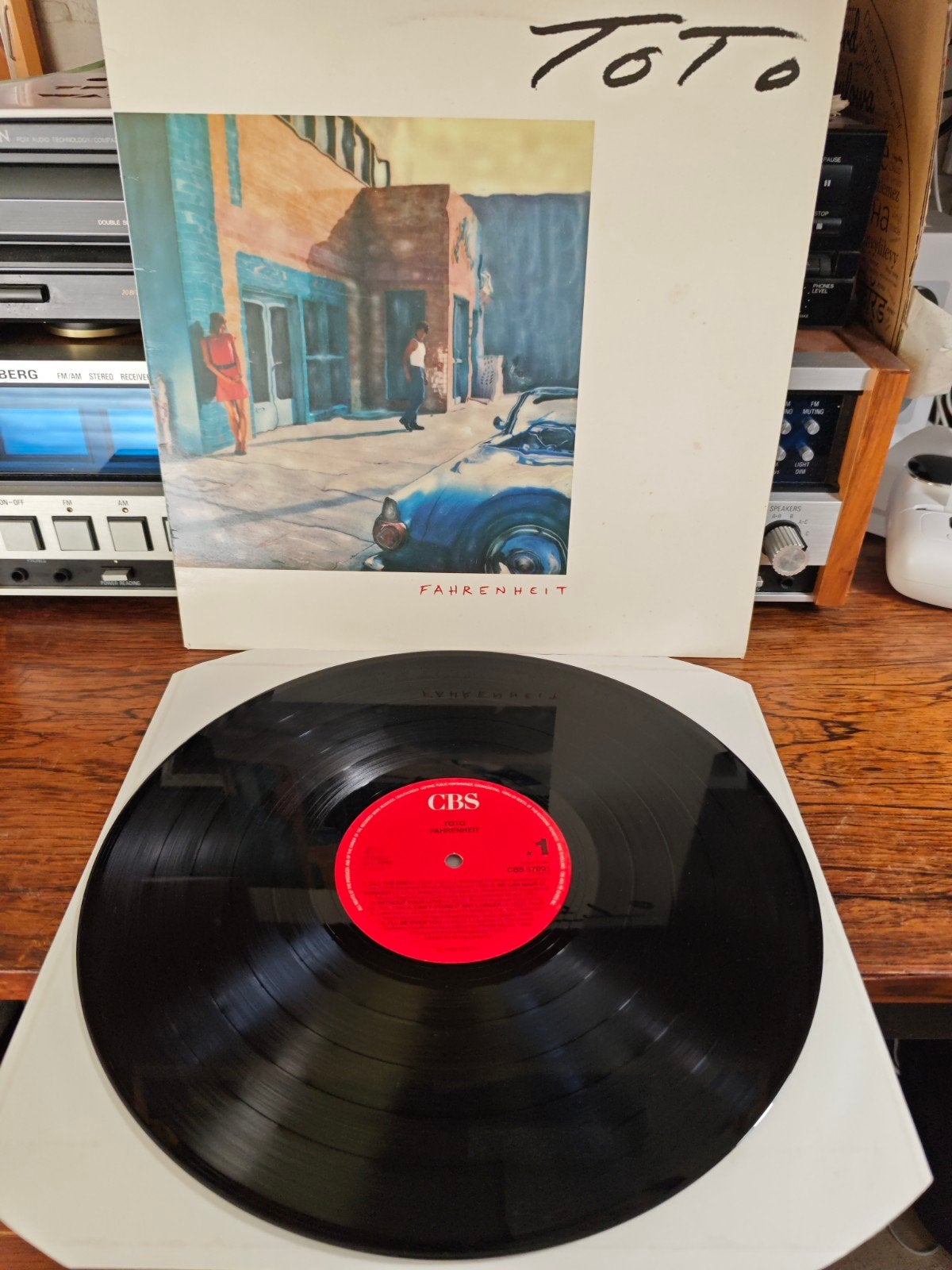 Toto - Fahrenheit LP (1986) - Pop Rock Klassieker, Cd's en Dvd's, Vinyl | Rock, Ophalen of Verzenden, Gebruikt, 12 inch, LP