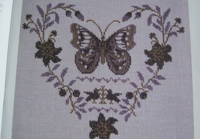 Borduurpatroon  Hart met vlinder  nr 6100, Verzenden, Nieuw, Handborduren, Patroon