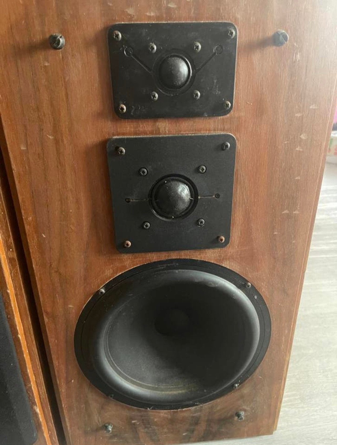 Vintage speakers – houtfineer, Ophalen of Verzenden, Zo goed als nieuw, Minder dan 60 watt, Overige merken