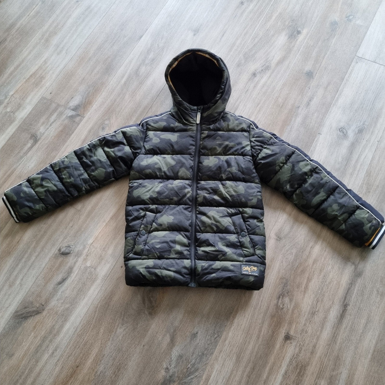 Salty Dog winterjas camouflage maat 134/140, Gebruikt, Ophalen of Verzenden, Salty Dog, Jongen