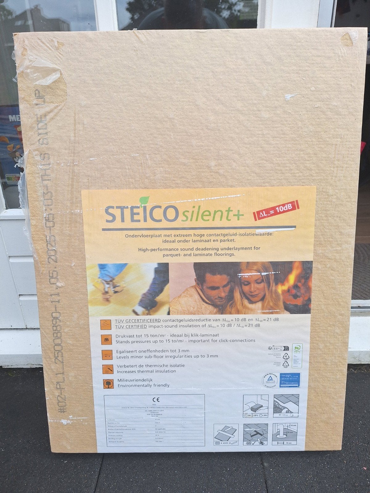 STEICO silent+ ondervloerplaat 10 st., Overige materialen, Nieuw, Minder dan 5 m², Ophalen