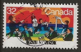 Canada 7, orkest, Verzenden, Gestempeld, Noord-Amerika