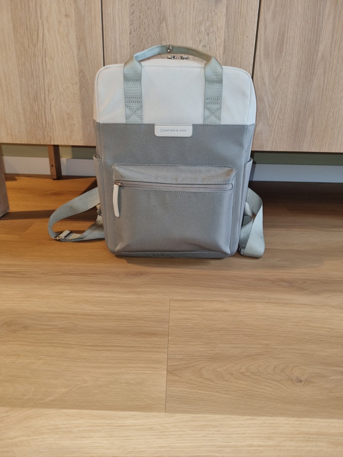 Kapten and Son Bergen Muted Sage Sprinkled rugzak, 25 tot 40 cm, Zo goed als nieuw, 30 tot 45 cm, Ophalen