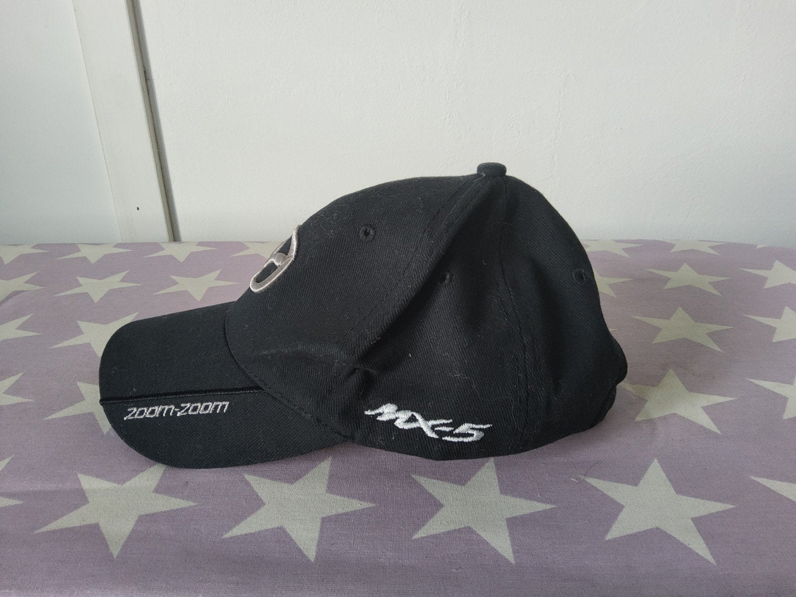 Mazda MX5 Cap - Zwart met geborduurd logo, Kleding | Heren, Ophalen, Mazda, One size fits all, Pet