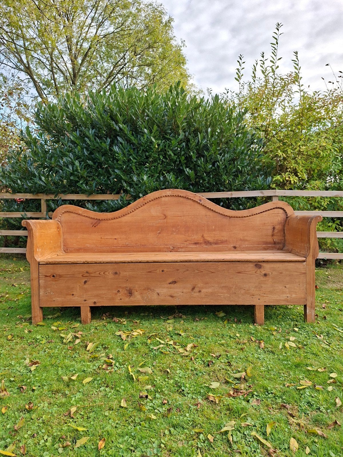 Antieke Zweedse klepbank bank sofa kokssofa slaapbank bed., Ophalen