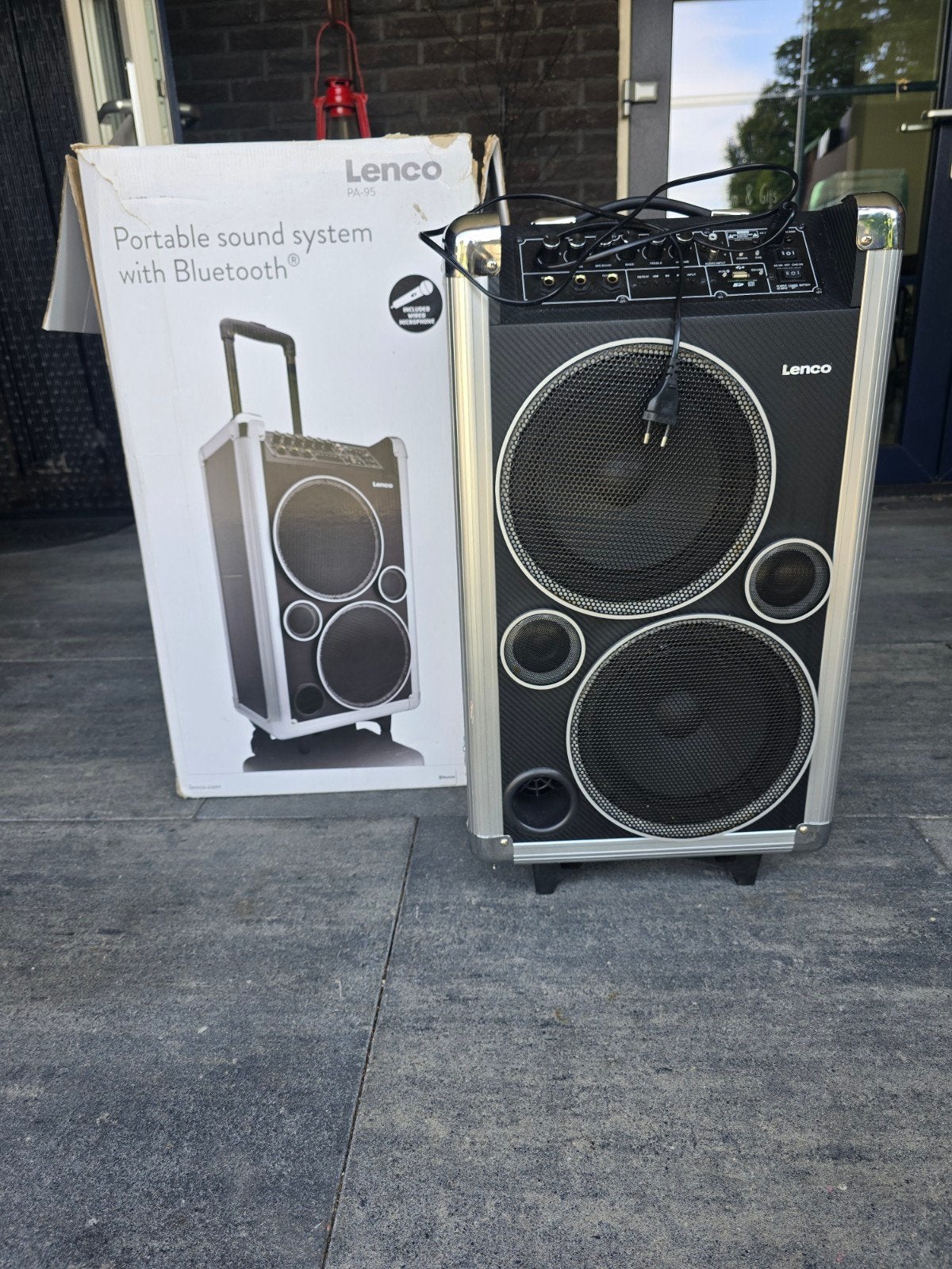 Lenco Draagbaar Geluidssysteem met Bluetooth, USB en SD, Audio, Tv en Foto, Luidsprekers, Overige merken, Bluetooth, Ophalen of Verzenden